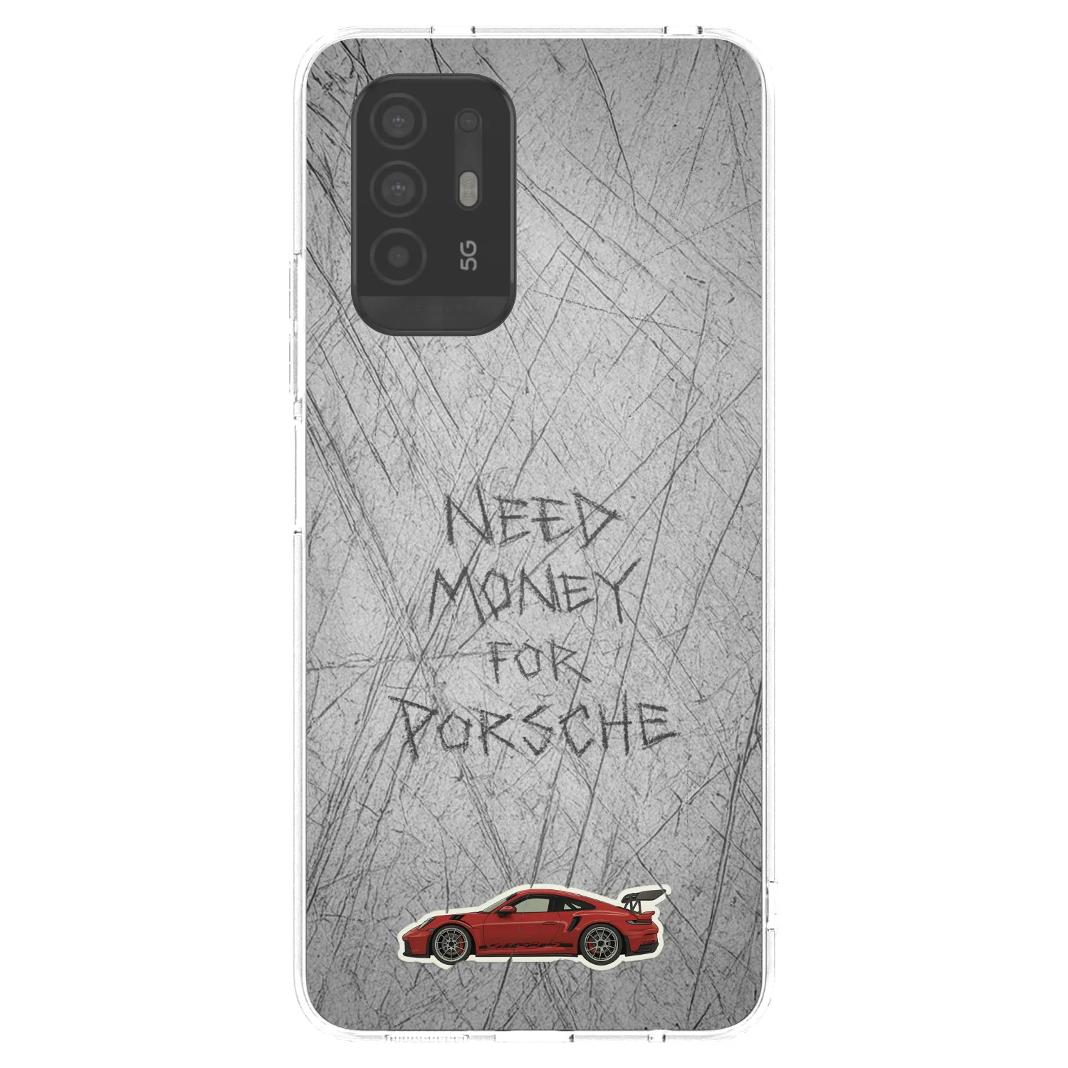 Picasee OPPO A94 5G Hülle - Transparentes Silikon - Garage Scratch