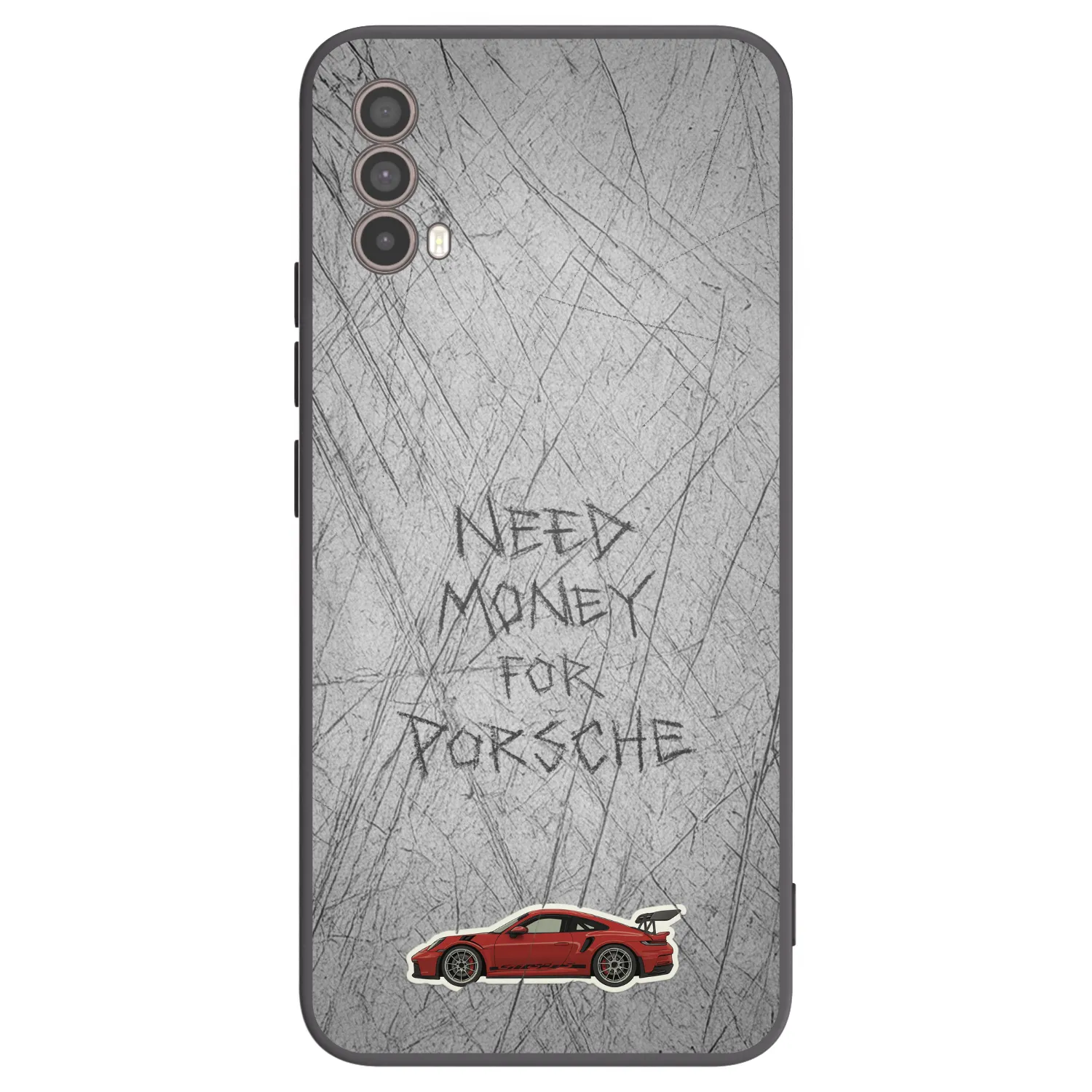 Picasee Motorola Moto E40 Hülle - Schwarzes Silikon - Garage Scratch