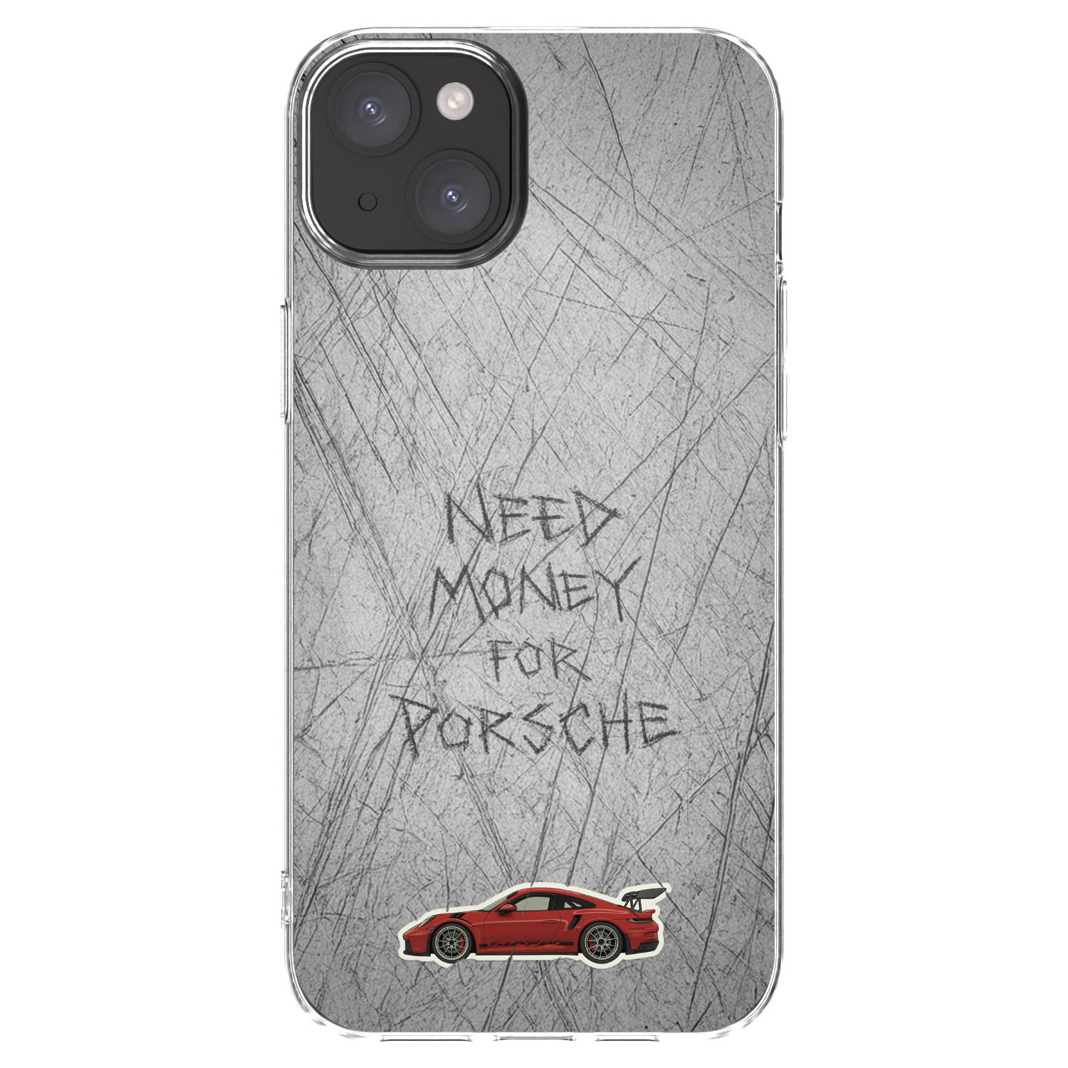 Picasee Apple iPhone 15 Plus Hülle - Transparentes Silikon - Garage Scratch