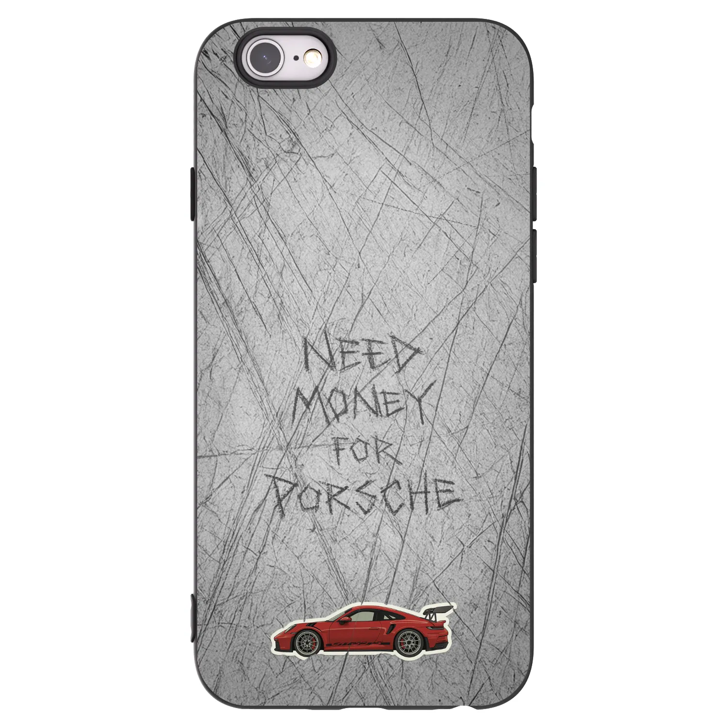 Picasee Apple iPhone 6/6S Hülle - Schwarzes Silikon - Garage Scratch