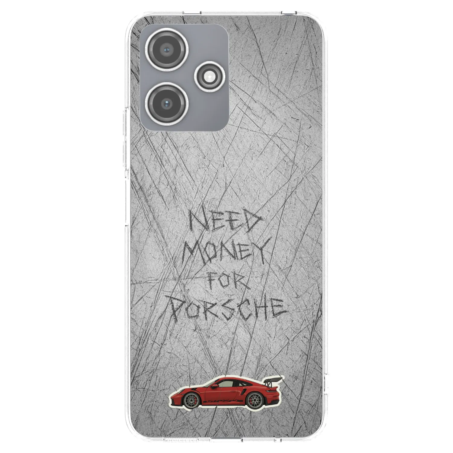 Picasee Xiaomi Redmi 12 5G Hülle - Transparentes Silikon - Garage Scratch
