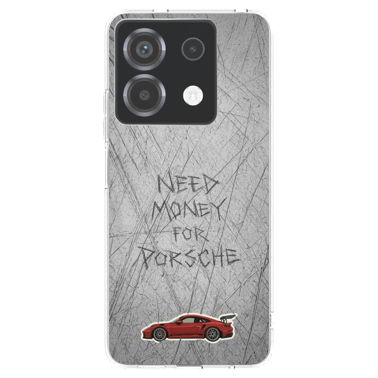 Picasee Xiaomi Poco X6 Hülle - Transparentes Silikon - Garage Scratch