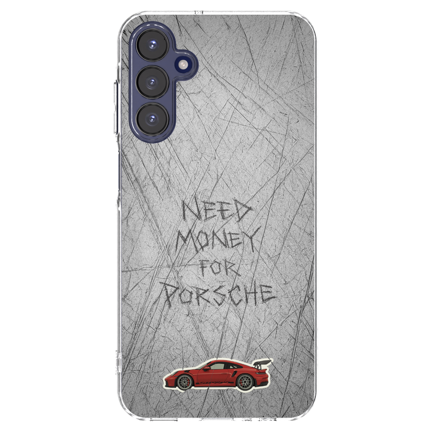 Picasee Samsung Galaxy A15 A155F 4G Hülle - Transparentes Silikon - Garage Scratch