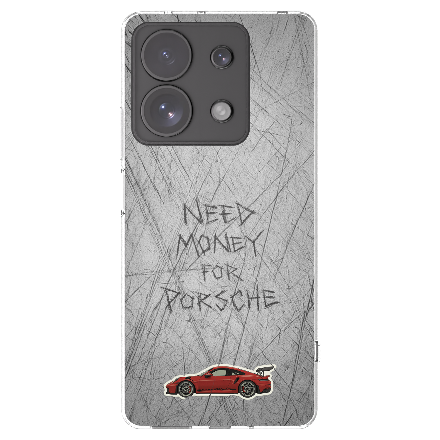 Picasee Xiaomi Redmi Note 13 Pro 4G Hülle - Transparentes Silikon - Garage Scratch