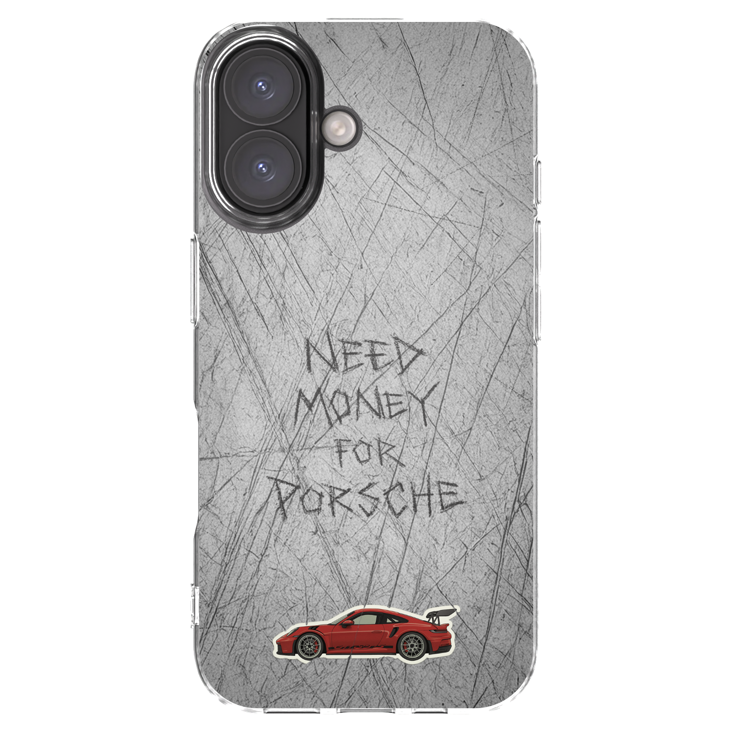 Picasee Apple iPhone 16 Hülle - Transparentes Silikon - Garage Scratch