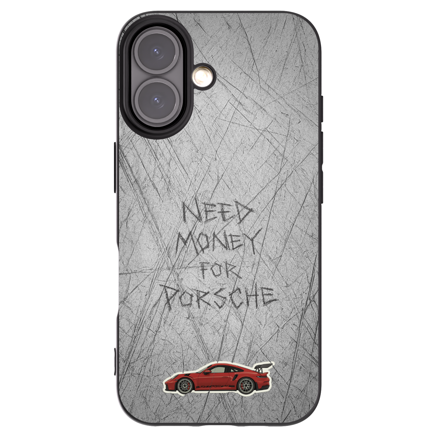 Picasee Apple iPhone 16 Hülle - Schwarzes Silikon - Garage Scratch