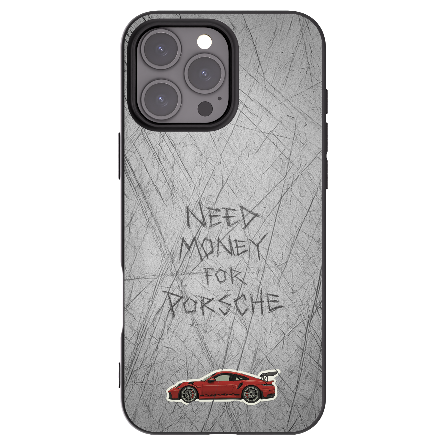 Picasee Apple iPhone 16 Pro Max Hülle - Schwarzes Silikon - Garage Scratch