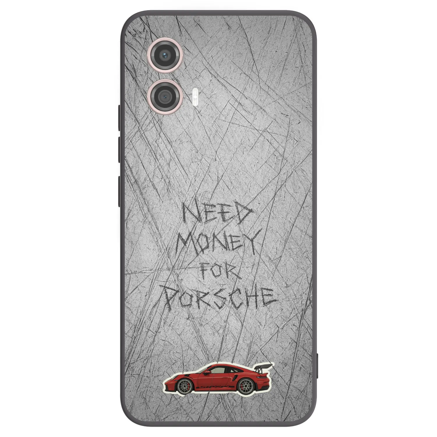 Picasee Motorola Moto G53 5G Hülle - Schwarzes Silikon - Garage Scratch