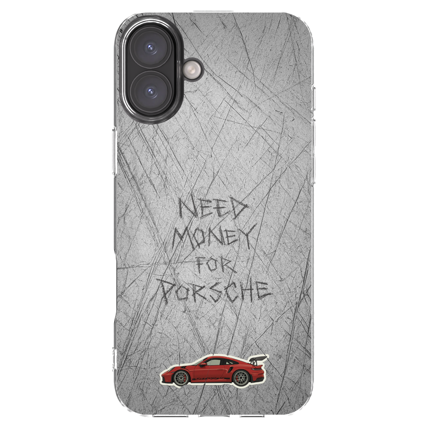 Picasee Apple iPhone 16 Plus Hülle - Transparentes Silikon - Garage Scratch