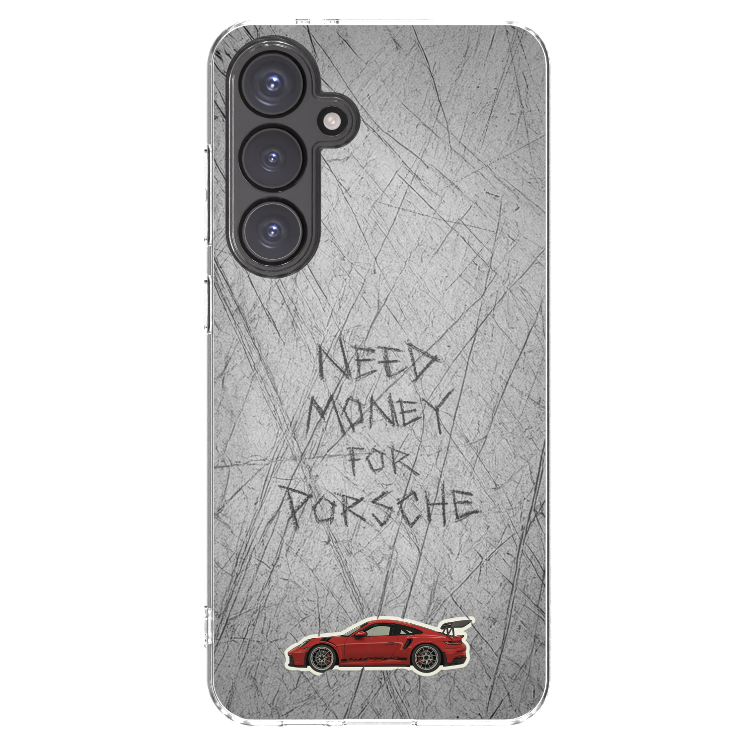 Picasee Samsung Galaxy S24 FE S721B Hülle - Transparentes Silikon - Garage Scratch