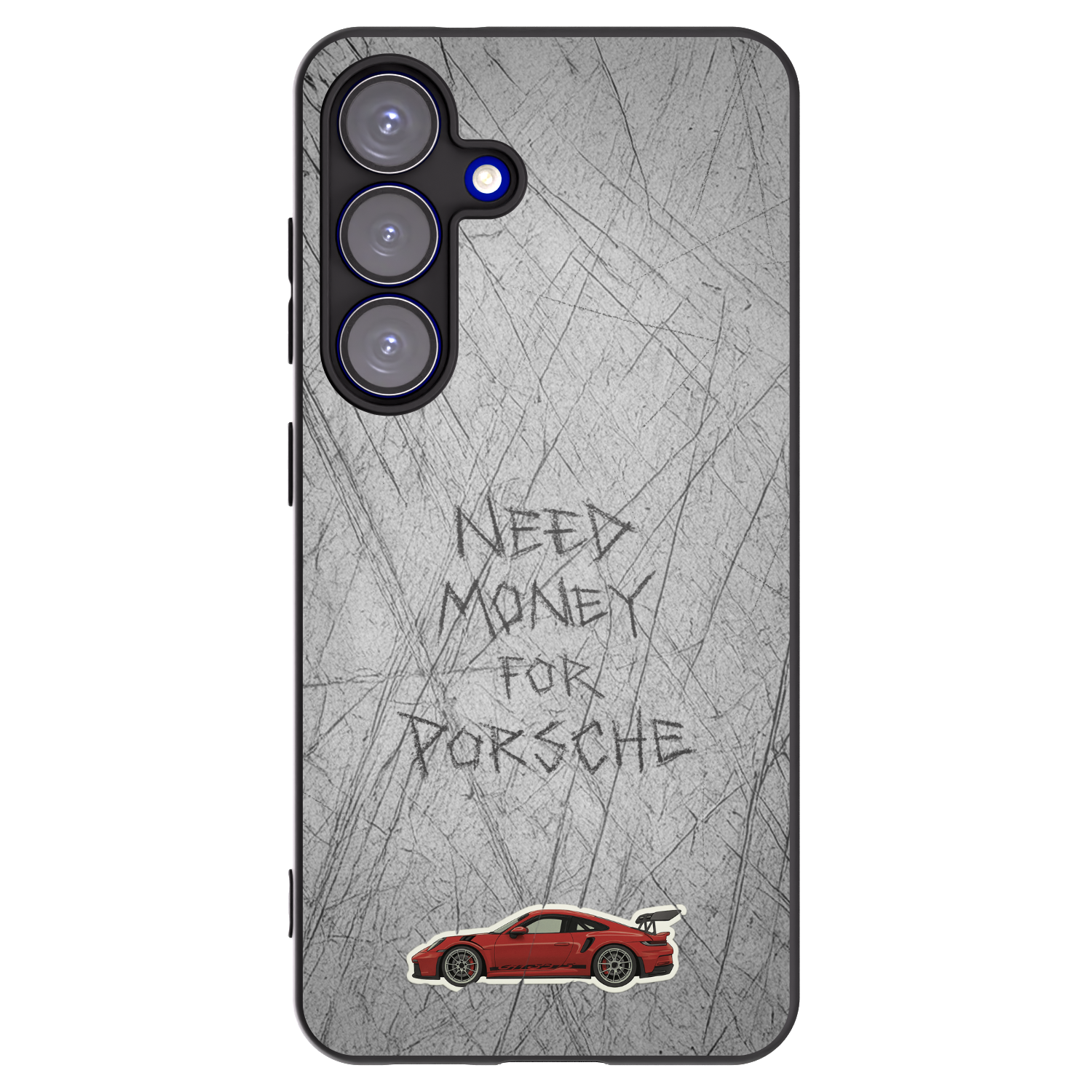 Picasee Samsung Galaxy S25 5G Hülle - Schwarzes Silikon - Garage Scratch