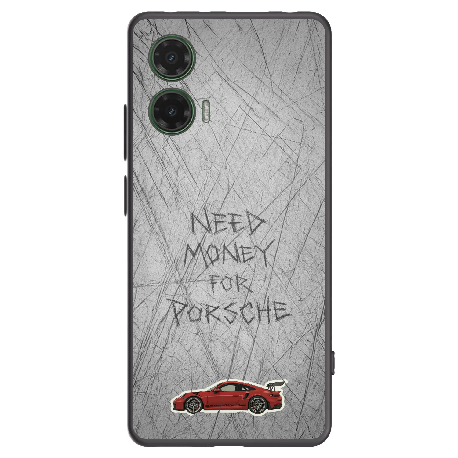 Picasee Motorola Moto G35 5G Hülle - Schwarzes Silikon - Garage Scratch