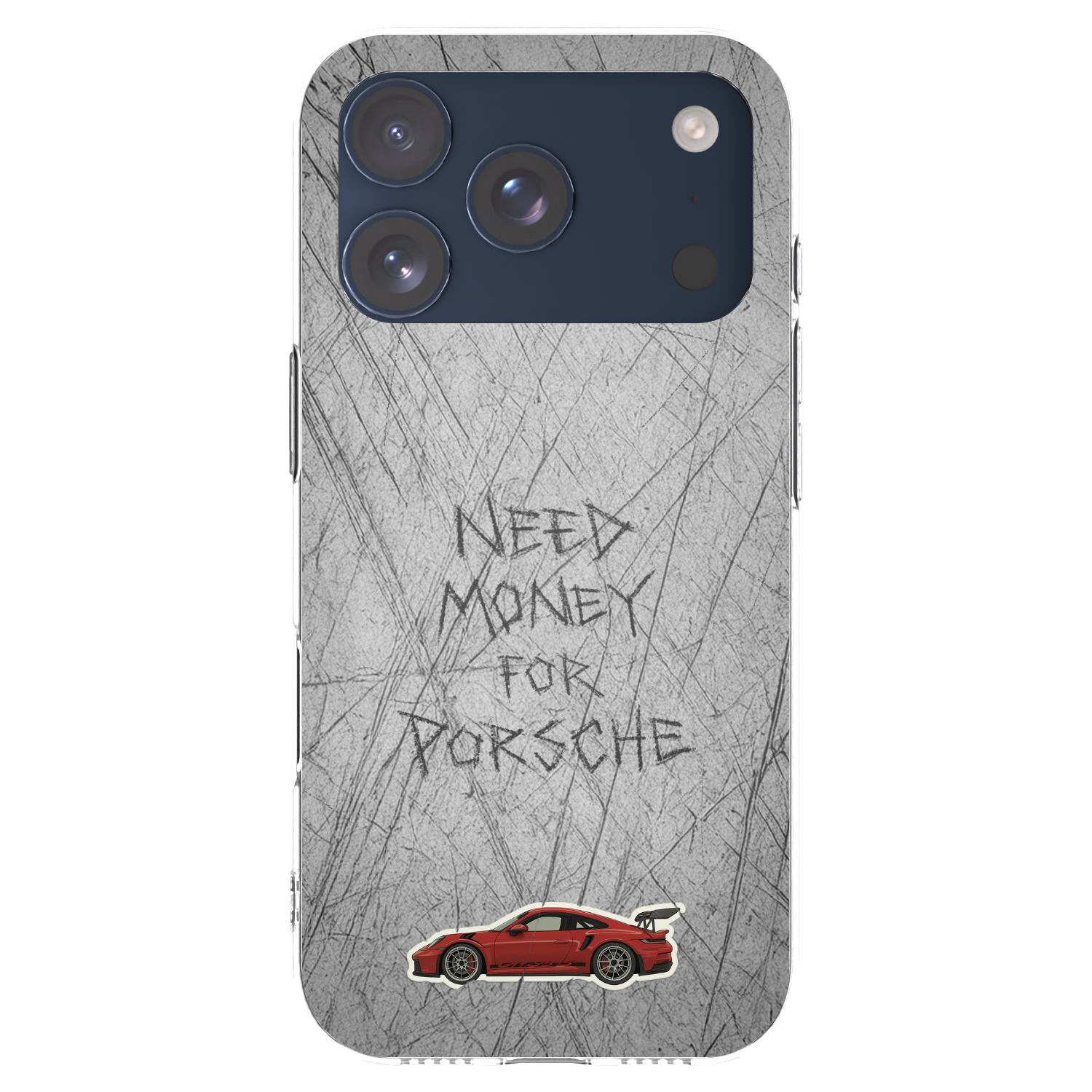 Picasee Apple iPhone 17 Pro Hülle - Transparentes Silikon - Garage Scratch