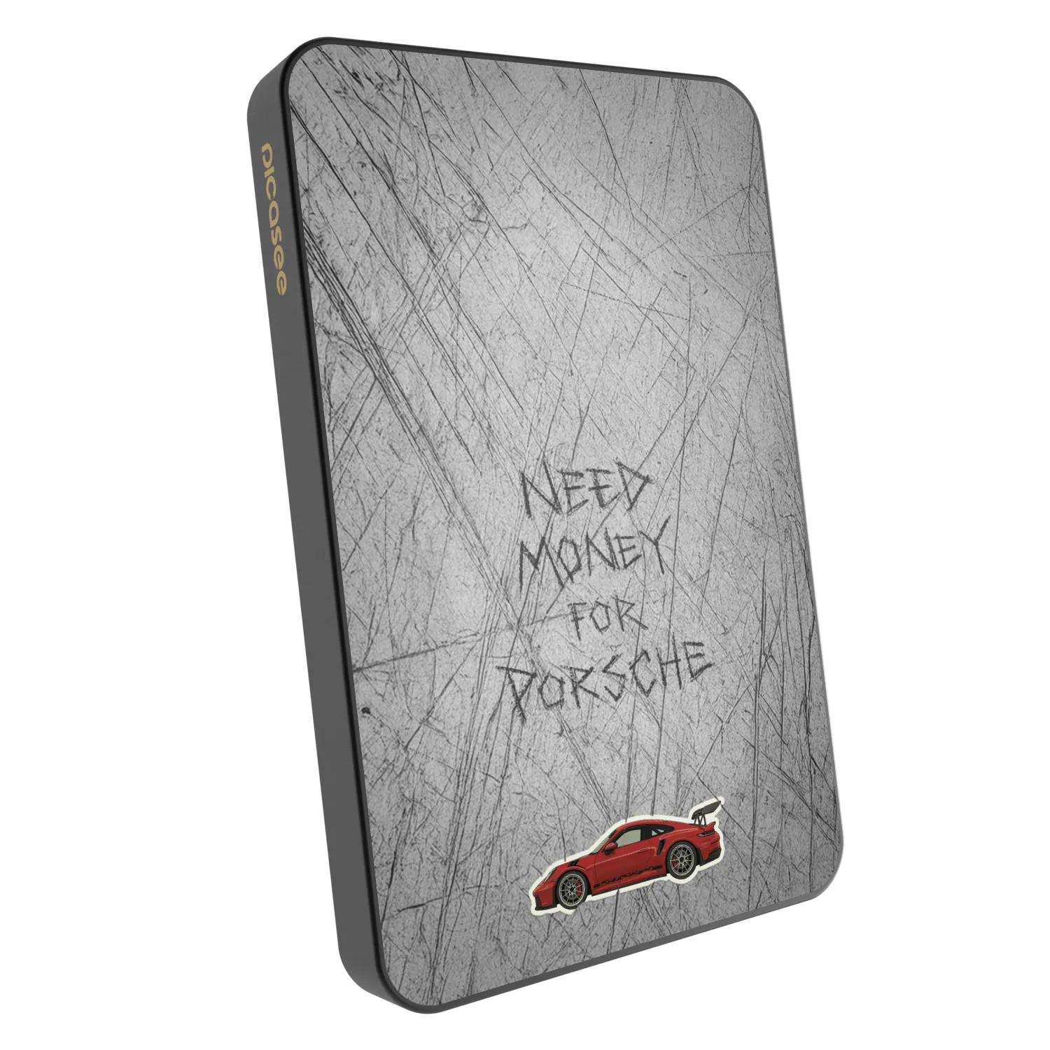 Picasee Powerbank mit MagSafe 5 000 mAh Grau - Garage Scratch