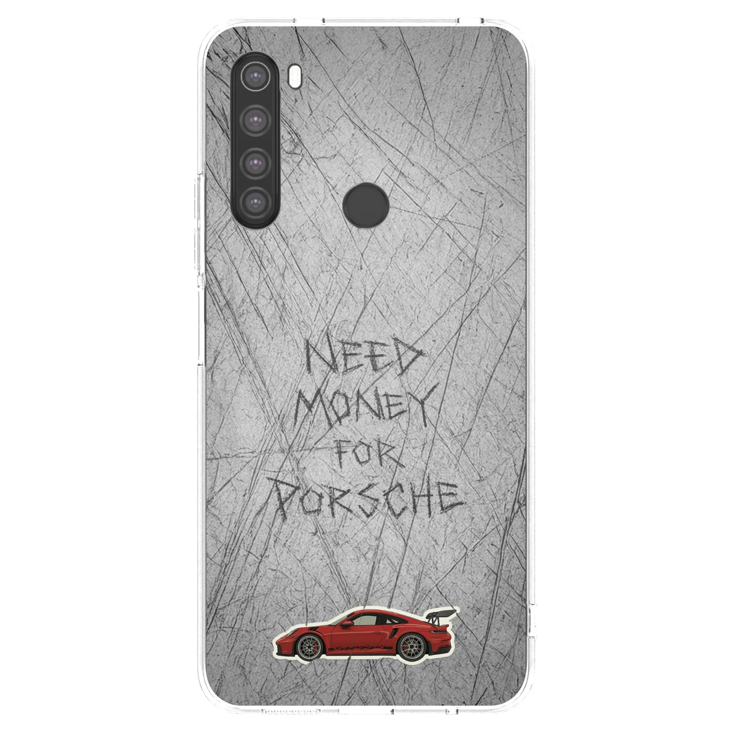 Picasee Xiaomi Redmi Note 8 Hülle - Transparentes Silikon - Garage Scratch