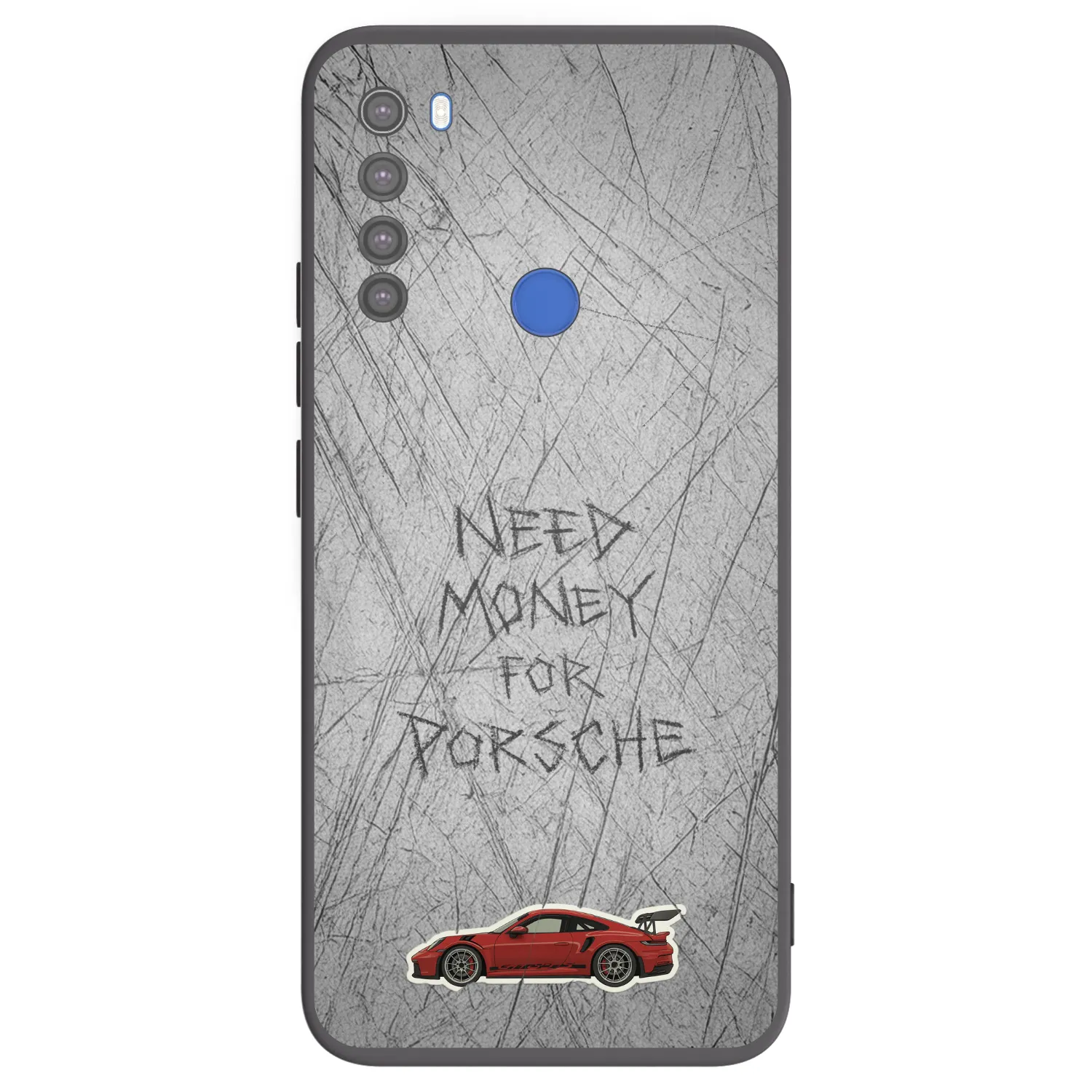 Picasee Xiaomi Redmi Note 8T Hülle - Schwarzes Silikon - Garage Scratch