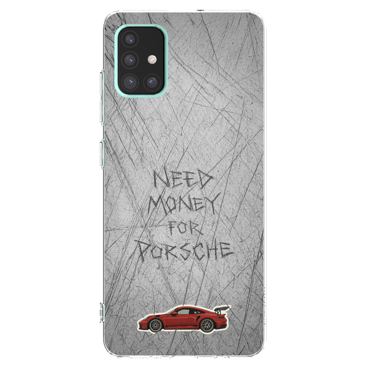 Picasee Samsung Galaxy A51 A515F Hülle - Transparentes Silikon - Garage Scratch
