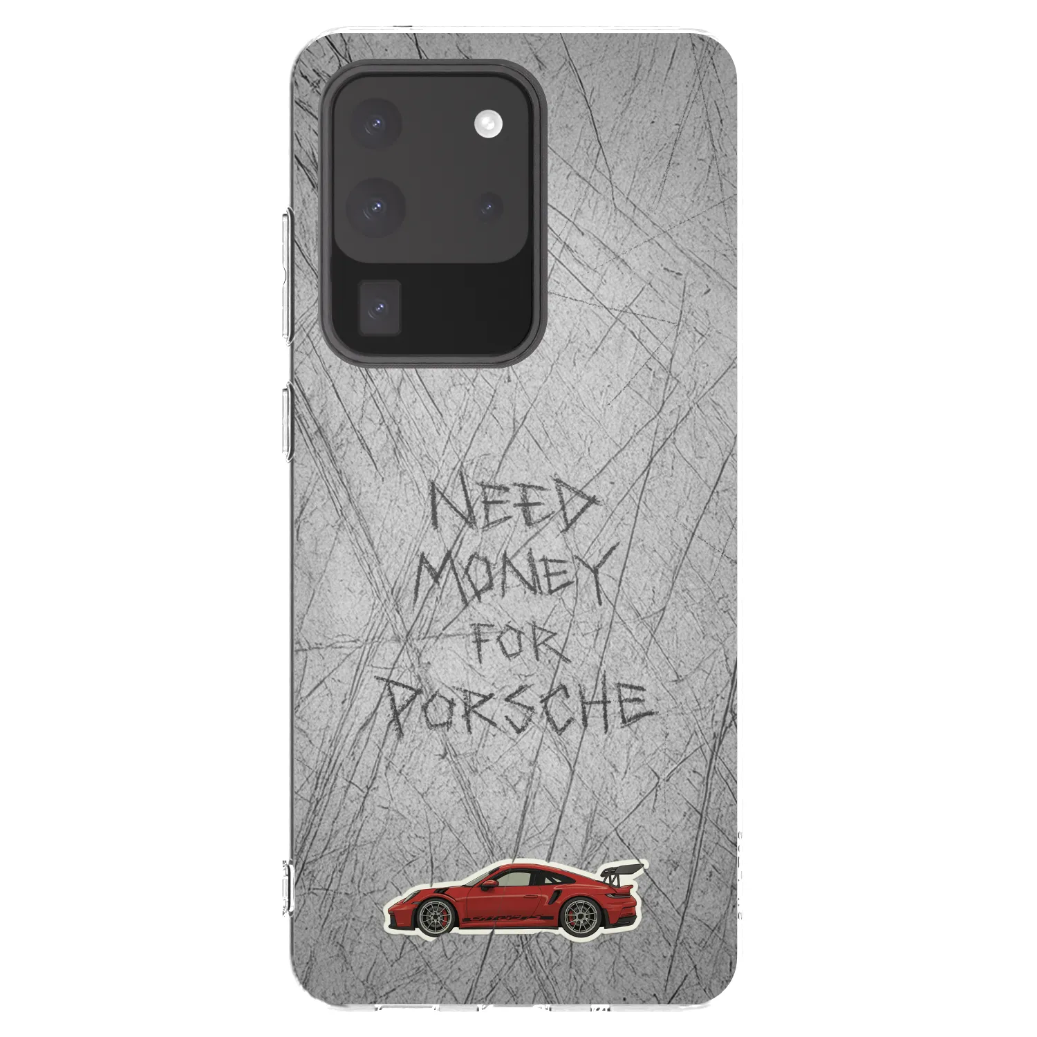 Picasee Samsung Galaxy S20 Ultra 5G G988F Hülle - Transparentes Silikon - Garage Scratch