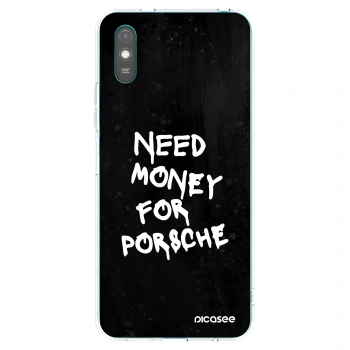 Picasee Xiaomi Redmi 9AT Hülle - Transparentes Silikon - Black Dollar