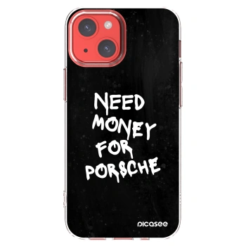 Picasee Apple iPhone 13 mini Hülle - Transparentes Silikon - Black Dollar