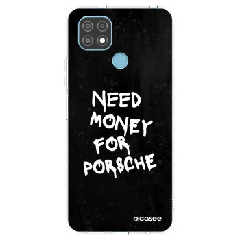 Picasee Realme C21 Hülle - Transparentes Silikon - Black Dollar
