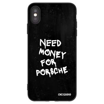 Picasee Apple iPhone XS Max Hülle - Schwarzes Silikon - Black Dollar
