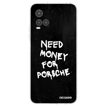 Picasee Vivo Y33s Hülle - Transparentes Silikon - Black Dollar