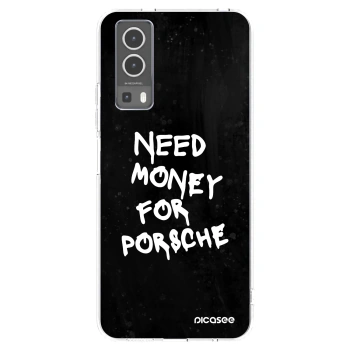 Picasee Vivo Y72 5G Hülle - Transparentes Silikon - Black Dollar