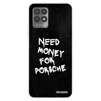 Picasee Realme 8i Hülle - Transparentes Silikon - Black Dollar