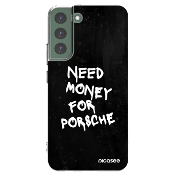 Picasee Samsung Galaxy S22+ 5G Hülle - Transparentes Silikon - Black Dollar