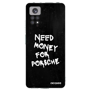 Picasee Xiaomi Redmi Note 11S 4G Hülle - Transparentes Silikon - Black Dollar