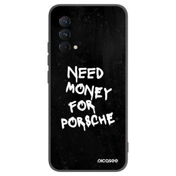Picasee Realme GT Master Edition 5G Hülle - Schwarzes Silikon - Black Dollar