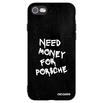Picasee Apple iPhone SE 2022 Hülle - Schwarzes Silikon - Black Dollar