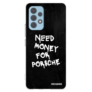 Picasee Samsung Galaxy A53 5G A536 Hülle - Transparentes Silikon - Black Dollar