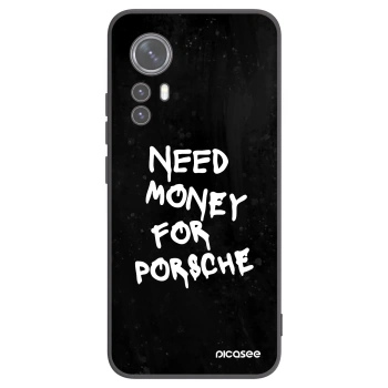 Picasee Xiaomi 12 Hülle - Schwarzes Silikon - Black Dollar