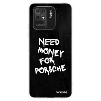 Picasee Xiaomi Redmi 10C Hülle - Transparentes Silikon - Black Dollar