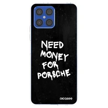 Picasee Honor X8 4G Hülle - Transparentes Silikon - Black Dollar