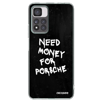 Picasee Xiaomi Redmi Note 11 Pro+ 5G Hülle - Transparentes Silikon - Black Dollar
