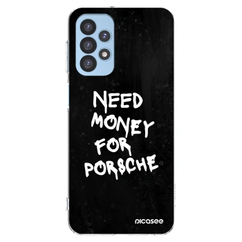 Picasee Samsung Galaxy A23 A235F 4G Hülle - Transparentes Silikon - Black Dollar