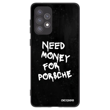 Picasee Samsung Galaxy A73 5G Hülle - Schwarzes Silikon - Black Dollar