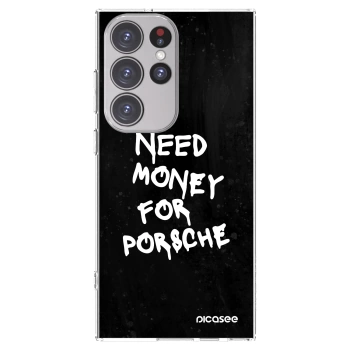 Picasee Samsung Galaxy S23 Ultra 5G Hülle - Transparentes Silikon - Black Dollar