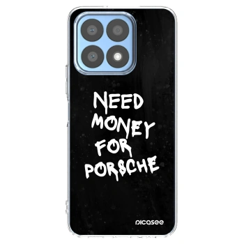 Picasee Honor X8a Hülle - Transparentes Silikon - Black Dollar