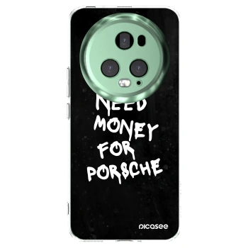 Picasee Honor Magic5 Pro Hülle - Transparentes Silikon - Black Dollar