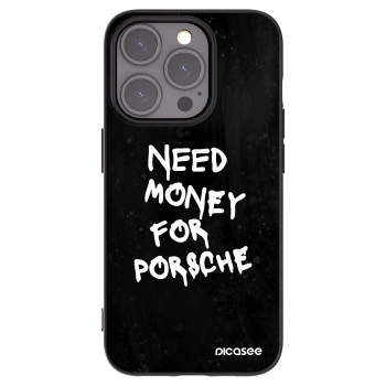Picasee Apple iPhone 15 Pro Hülle - Schwarzes Silikon - Black Dollar