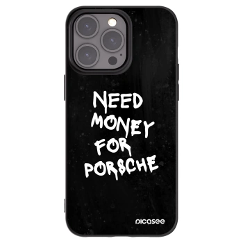 Picasee Apple iPhone 15 Pro Max Hülle - Schwarzes Silikon - Black Dollar