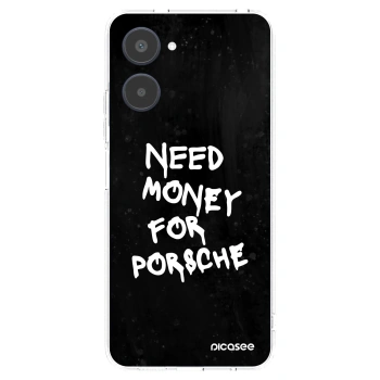 Picasee Realme 10 4G Hülle - Transparentes Silikon - Black Dollar