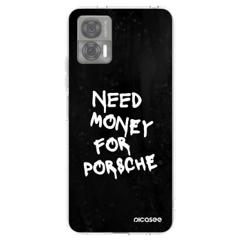 Picasee Motorola Edge 30 Neo Hülle - Transparentes Silikon - Black Dollar