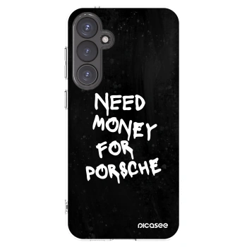 Picasee Samsung Galaxy S23 FE S711B Hülle - Transparentes Silikon - Black Dollar