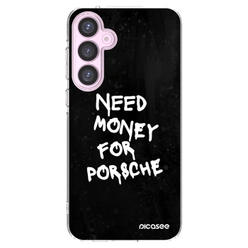 Picasee Samsung Galaxy A55 5G A556B Hülle - Transparentes Silikon - Black Dollar