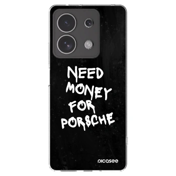 Picasee Xiaomi Redmi Note 13 4G Hülle - Transparentes Silikon - Black Dollar